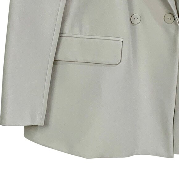 RDI Oversized Boyfriend Double Breasted XL Notched Collar Career Jacket Gray - Picture 5 of 13